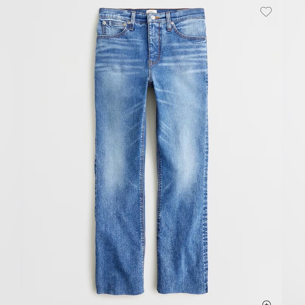 J. Crew Women’s 9" Billie demi-boot crop jeans Cool Shadow wash Size 26